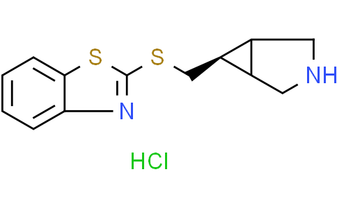 2-[[rel-(1R,5S,6r)-3-azabicyclo[3.1.0]hexan-6-yl]methylsulfanyl]-1,3-benzothiazole;hydrochloride
