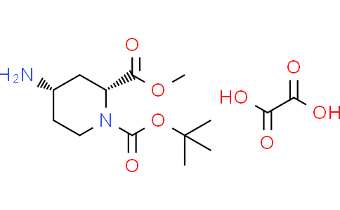 1-tert-butyl O2-methyl cis-4-aminopiperidine-1,2-dicarboxylate oxalic acid