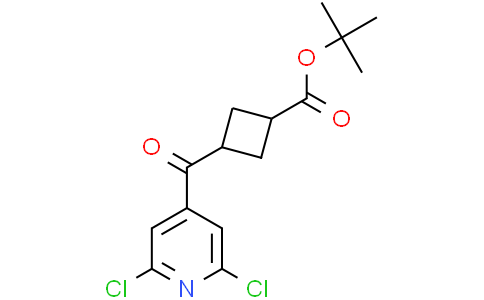 tert-butyl trans-3-(2,6-dichloropyridine-4-carbonyl)cyclobutanecarboxylate