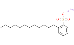 Benzenesulfonic acid， dodecyl-， potassium salt