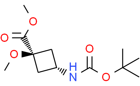 methyl cis-3-(tert-butoxycarbonylamino)-1-methoxy-cyclobutanecarboxylate