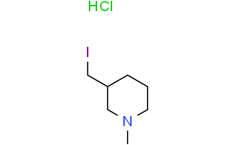3-(iodomethyl)-1-methyl-piperidine hydrochloride