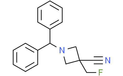 1-benzhydryl-3-(fluoromethyl)azetidine-3-carbonitrile