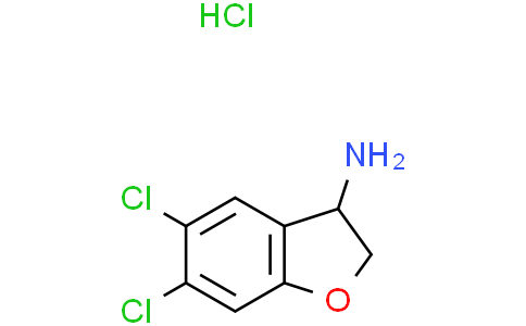 5,6-dichloro-2,3-dihydrobenzofuran-3-amine;hydrochloride