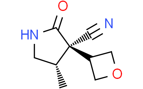 (3R,4S)-4-methyl-3-(oxetan-3-yl)-2-oxo-pyrrolidine-3-carbonitrile