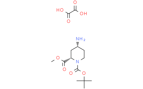 1-tert-butyl O2-methyl (2S,4R)-4-aminopiperidine-1,2-dicarboxylate oxalic acid