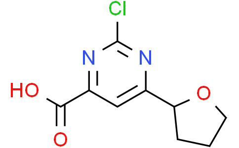 2-chloro-6-tetrahydrofuran-2-yl-pyrimidine-4-carboxylic acid