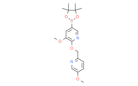 3-methoxy-2-[(5-methoxy-2-pyridyl)methoxy]-5-(4,4,5,5-tetramethyl-1,3,2-dioxaborolan-2-yl)pyridine