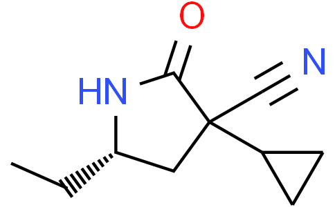(5S)-3-cyclopropyl-5-ethyl-2-oxo-pyrrolidine-3-carbonitrile