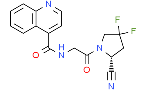 N-[2-[(2R)-2-cyano-4,4-difluoro-pyrrolidin-1-yl]-2-oxo-ethyl]quinoline-4-carboxamide