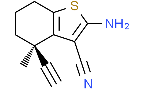 (4R)-2-amino-4-ethynyl-4-methyl-6,7-dihydro-5H-benzothiophene-3-carbonitrile