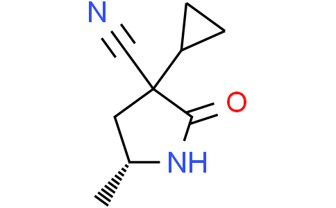(5R)-3-cyclopropyl-5-methyl-2-oxo-pyrrolidine-3-carbonitrile