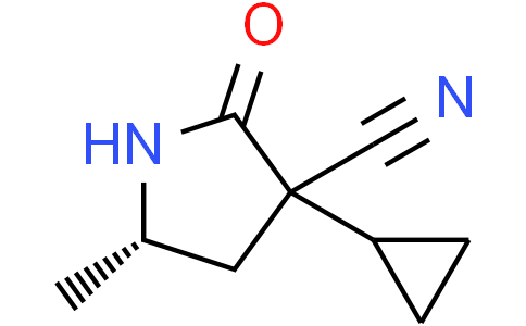 (5S)-3-cyclopropyl-5-methyl-2-oxo-pyrrolidine-3-carbonitrile