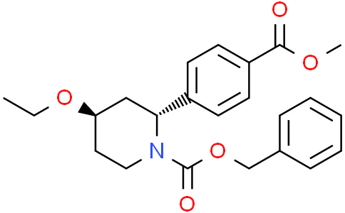 benzyl trans-4-ethoxy-2-(4-methoxycarbonylphenyl)piperidine-1-carboxylate