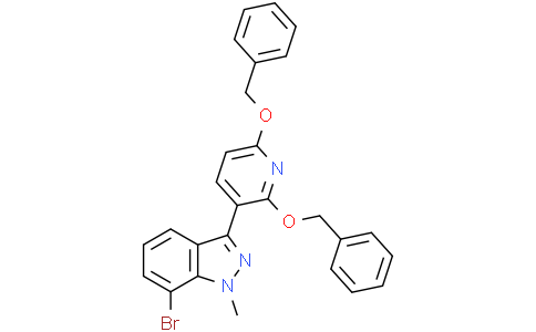 7-bromo-3-(2,6-dibenzyloxy-3-pyridyl)-1-methyl-indazole