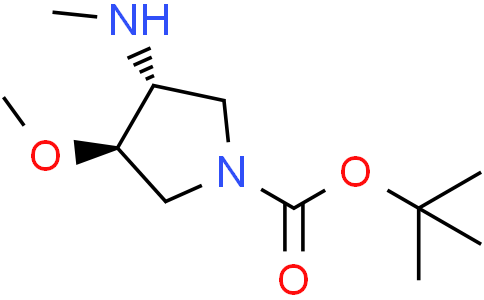 tert-butyl trans-3-methoxy-4-(methylamino)pyrrolidine-1-carboxylate
