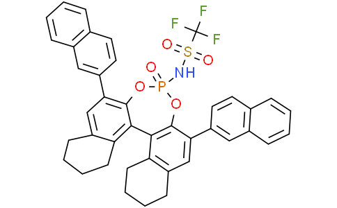 (11bS)-N-(2,6-Di(naphthalen-2-yl)-4-oxido-8,9,10,11,12,13,14,15-octahydrodinaphtho[2,1-d:1',2'-f][1,3,2]dioxaphosphepin-4-yl)-1,1,1-trifluoromethanesulfonamideCas:2757287-53-7