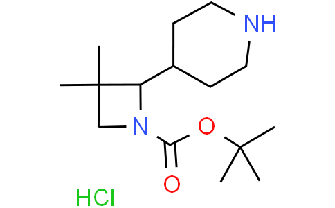 tert-butyl 3,3-dimethyl-2-(4-piperidyl)azetidine-1-carboxylate hydrochloride