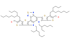 3,9-双(2-丁基丁基)-12,13-双(2-乙基己基)-12,12-二氢-[1,2,5]噻二唑[3,4-E]噻吩并[2,3':4',5']噻吩并[3,3':4,5]吡咯并[3,2-G]噻吩并[2]:4,5]噻吩并[3,2-B]吲哚-2,10-二甲醛