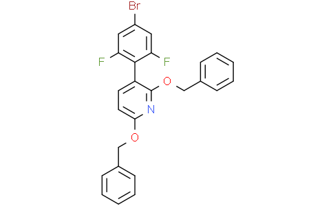 2,6-dibenzyloxy-3-(4-bromo-2,6-difluoro-phenyl)pyridine