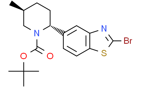 tert-butyl (2R,5S)-2-(2-bromo-1,3-benzothiazol-5-yl)-5-methyl-piperidine-1-carboxylate