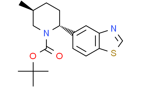 tert-butyl (2R,5S)-2-(1,3-benzothiazol-5-yl)-5-methyl-piperidine-1-carboxylate