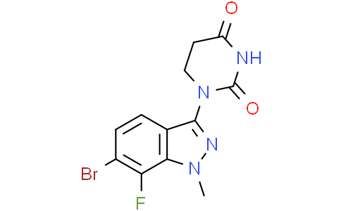1-(6-bromo-7-fluoro-1-methyl-indazol-3-yl)hexahydropyrimidine-2,4-dione