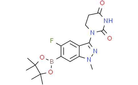 1-(5-氟-1-甲基-6-(4,4,5,5-四甲基-1,3,2-二氧杂硼烷-2-基)-1H-吲唑-3-基)二氢嘧啶-2,4(1H,3H)-二酮