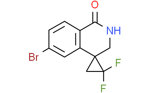 6-bromo-1',1'-difluoro-spiro[2,3-dihydroisoquinoline-4,2'-cyclopropane]-1-one