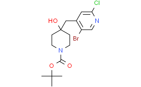 tert-butyl 4-[(5-bromo-2-chloro-4-pyridyl)methyl]-4-hydroxy-piperidine-1-carboxylate