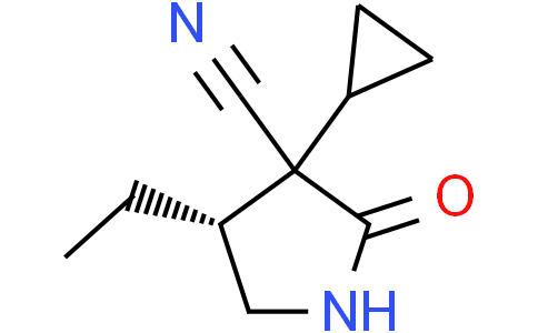 (4R)-3-cyclopropyl-4-ethyl-2-oxo-pyrrolidine-3-carbonitrile