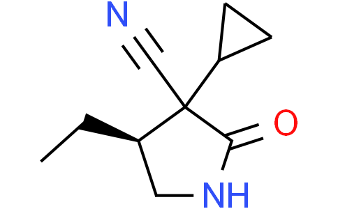 (4S)-3-cyclopropyl-4-ethyl-2-oxo-pyrrolidine-3-carbonitrile