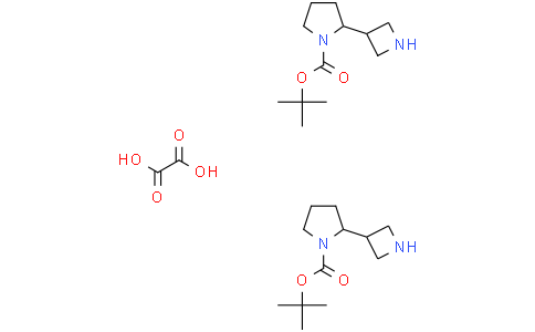 tert-butyl 2-(azetidin-3-yl)pyrrolidine-1-carboxylate hemi(oxalic acid)