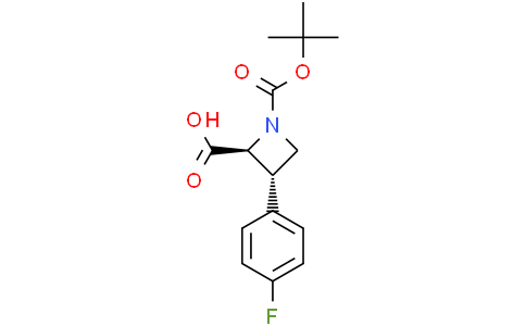 (2S,3S)-1-tert-butoxycarbonyl-3-(4-fluorophenyl)azetidine-2-carboxylic acid