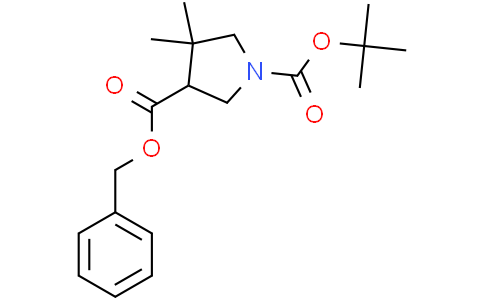 3-benzyl O1-tert-butyl 4,4-dimethylpyrrolidine-1,3-dicarboxylate