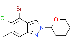 4-bromo-5-chloro-6-methyl-2-tetrahydropyran-2-yl-indazole