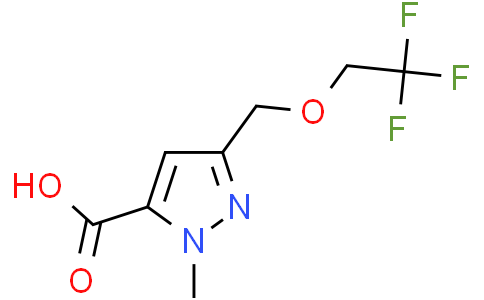 2-methyl-5-(2,2,2-trifluoroethoxymethyl)pyrazole-3-carboxylic acid