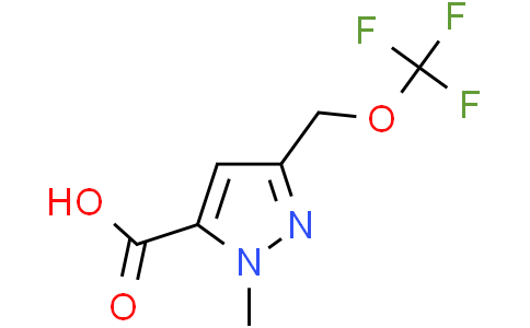 2-methyl-5-(trifluoromethoxymethyl)pyrazole-3-carboxylic acid