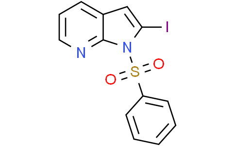 1-(benzenesulfonyl)-2-iodo-1H-pyrrolo[2,3-b]pyridine