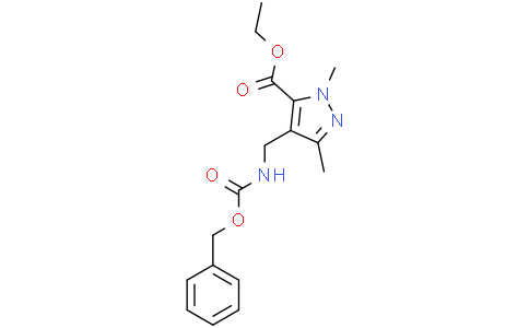 ethyl 4-(benzyloxycarbonylaminomethyl)-2,5-dimethyl-pyrazole-3-carboxylate
