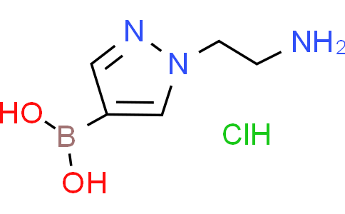 (1-(2-Aminoethyl)-1H-pyrazol-4-yl)boronic acid hydrochlorideCas:2828431-86-1