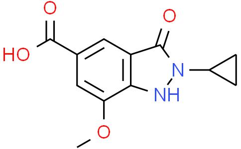 2-cyclopropyl-7-methoxy-3-oxo-1H-indazole-5-carboxylic acid
