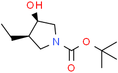 tert-butyl cis-3-ethyl-4-hydroxy-pyrrolidine-1-carboxylate