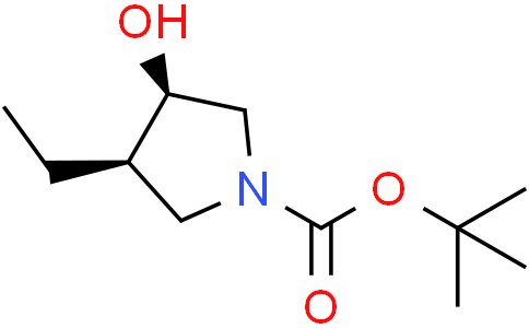 tert-butyl cis-3-ethyl-4-hydroxy-pyrrolidine-1-carboxylate
