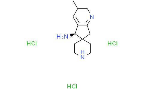 (5R)-3-methylspiro[5,7-dihydrocyclopenta[b]pyridine-6,4'-piperidine]-5-amine trihydrochloride