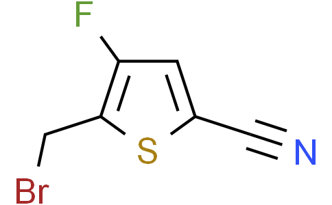 5-(bromomethyl)-4-fluoro-thiophene-2-carbonitrile