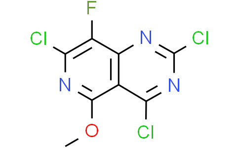 2,4,7-trichloro-8-fluoro-5-methoxy-pyrido[4,3-d]pyrimidine