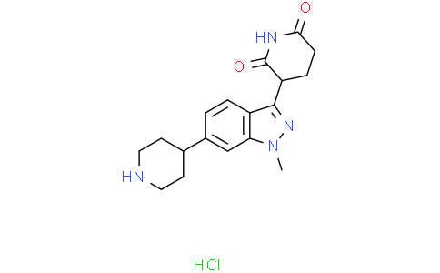 3-[1-methyl-6-(4-piperidyl)indazol-3-yl]piperidine-2,6-dione hydrochloride