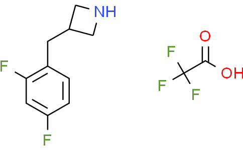 3-[(2,4-difluorophenyl)methyl]azetidine 2,2,2-trifluoroacetic acid