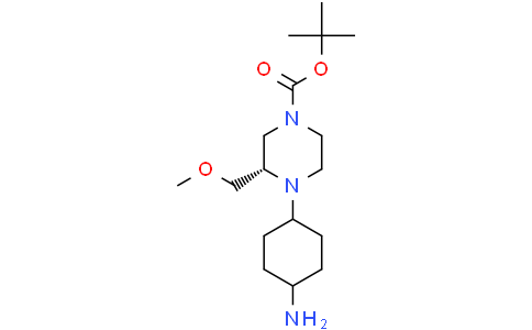 tert-butyl (3S)-cis-4-(4-aminocyclohexyl)-3-(methoxymethyl)piperazine-1-carboxylate